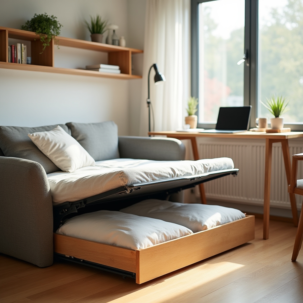 Tutorial selecție mobilier multifuncțional pentru garsonieră